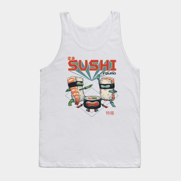 Sushi Squad Tank Top by Vincent Trinidad Art